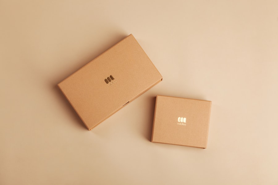 Hộp carton kraft in logo thương hiệu